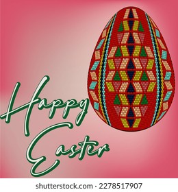 Happy Easter greeting holiday background. 