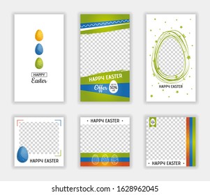 Happy easter greeting posts. Social networks set for Easter celebrations