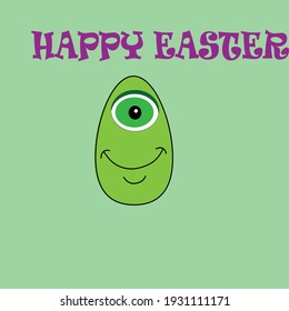 HAPPY EASTER GREETING FROM  SINGLE BIG EYE 