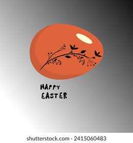 Happy Easter greetings with colored egg decorations