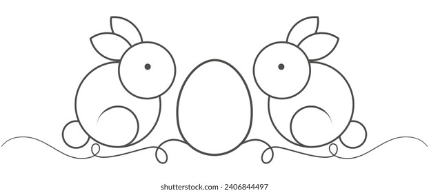 Happy Osterhandgezeichnete Kalligraphie und Pinselstiftschrift. Design für Urlaubskarte und Einladung des glücklichen Ostertages. Vektorpfäge