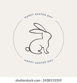 Happy Easter . Hand drawn elegant modern vector calligraphy.