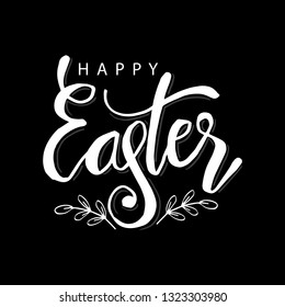 Happy Easter hand  lettering 