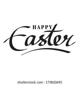 happy easter hand lettering handmade calligraphy