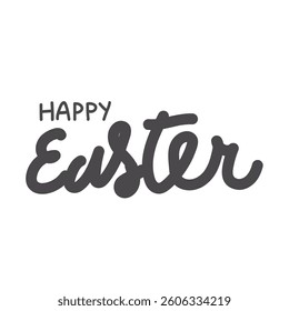 Happy Easter. Hand lettering illustration for your design:cards, textile, poster