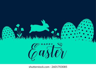happy easter holiday card for social media post vector