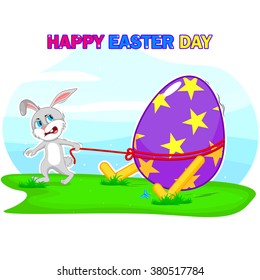 Happy Easter holiday celebration background in vector