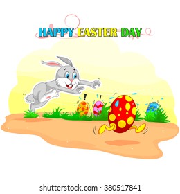 Happy Easter holiday celebration background in vector