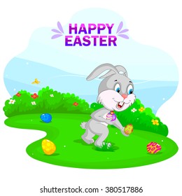 Happy Easter holiday celebration background in vector