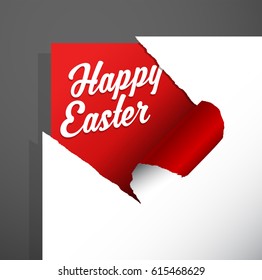 Happy Easter holiday greeting card template.