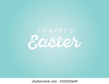 Happy Easter Holiday Vector Text Background
