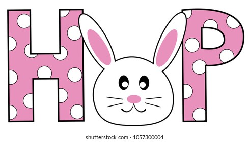 Happy Easter Hop Bunny