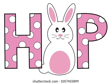 Happy Easter Hop Bunny