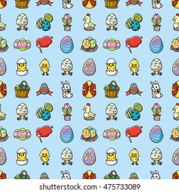 Happy easter icons set,eps10