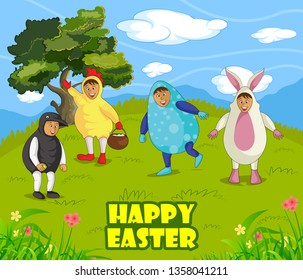 Happy Easter illustration