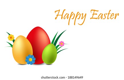 happy easter illustration background