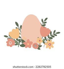 Happy Easter illustration clipart, Cute bunny vector images, Childrens egg hunts clip art, Easter basket pictures, rabbit in flat cartoon style, sublimation, digital download.
