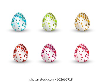 Happy Easter illustration or greeting card with beautiful Easter element.