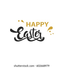 Happy Easter illustration or greeting card with beautiful Easter element.