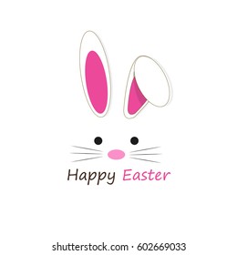 Happy Easter illustration or greeting card with beautiful Easter element.