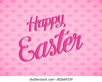 Happy Easter illustration or greeting card with beautiful Easter element.