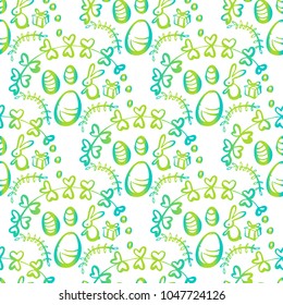 Happy Easter illustration seamless pattern