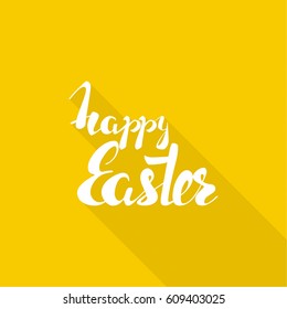 Happy Easter inscription. Vector calligraphy isolated. 
