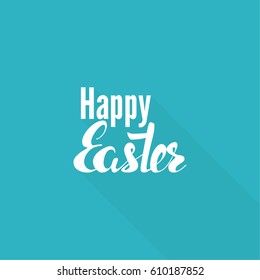 Happy Easter inscription. Vector calligraphy isolated. 