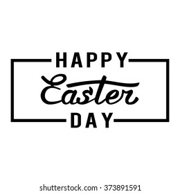 Happy Easter. Lettering.