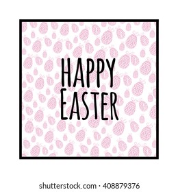 Happy Easter lettering. Easter background. Happy Easter. Easter card. Happy Easter