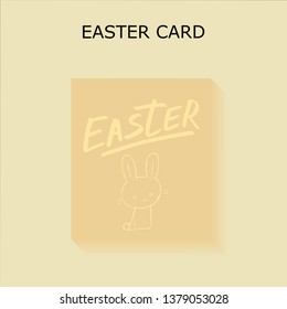 Happy Easter lettering background. Easter eggs composition hand drawn. Vector illustration greeting card, ad, promotion, poster, flyer, web-banner, article.