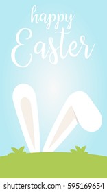 Happy Easter lettering card. 