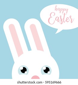Happy Easter lettering card. Happy Easter