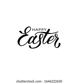 Tarjeta de letras Feliz Pascua. Palabra escrita a mano de Pascua. Estilo moderno de caligrafía