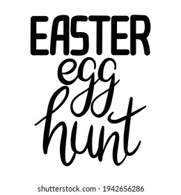 Happy Easter lettering card. Hand drawn lettering poster for Easter. Ink illustration. Modern calligraphy. Happy Easter typography background.