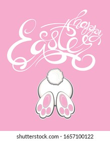 Happy Easter  lettering. Happy Easter colorful lettering