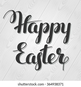Happy Easter lettering. Concept can be used for holiday invitations and posters.