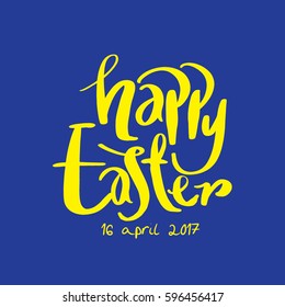Happy Easter lettering design/ Easter day typography design/