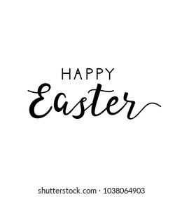 Happy Easter lettering for greeting card.