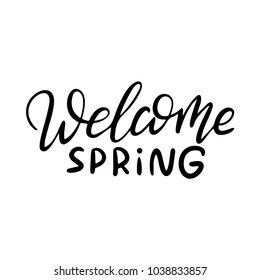 Happy Easter lettering. Greeting card template. Hand drawn modern calligraphy style. Vector illustration