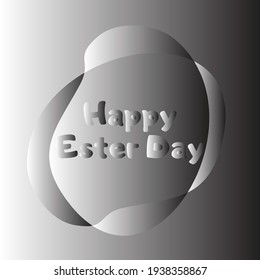 Happy Easter lettering for greeting card. Vector Image