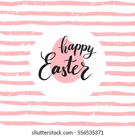 Happy Easter lettering for greeting card. Vector illustration. Happy Easter. Design for greeting card