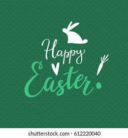 Happy Easter Lettering Greeting Card 