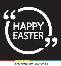 HAPPY EASTER Lettering Illustration design