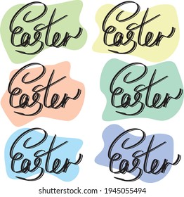 Feliz ilustración de Pascua. Ilustración del vector