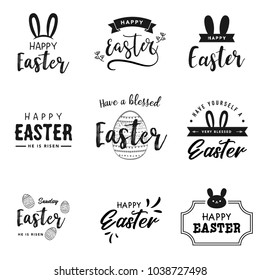 Happy Easter Lettering, Logo Collection