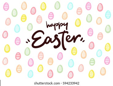 Easter Egg Hunt Text Hand Lettering Stock Vector (Royalty Free ...