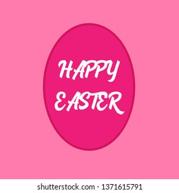 Happy Easter Lettering On Egg