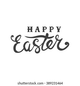 Happy Easter - lettering phrase