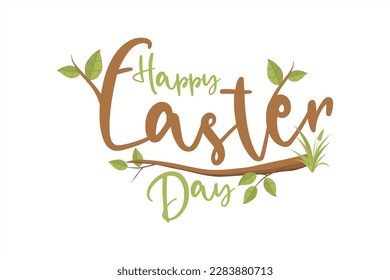 Happy easter lettering. Happy easter for a printing on demands	
